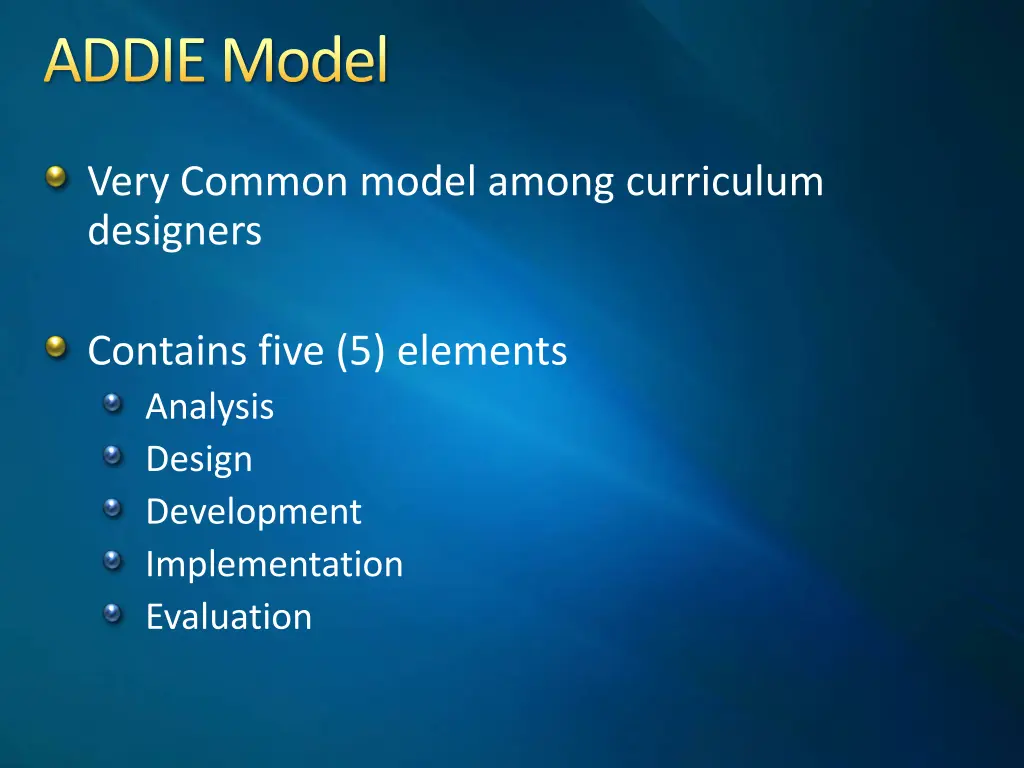 addie model 1