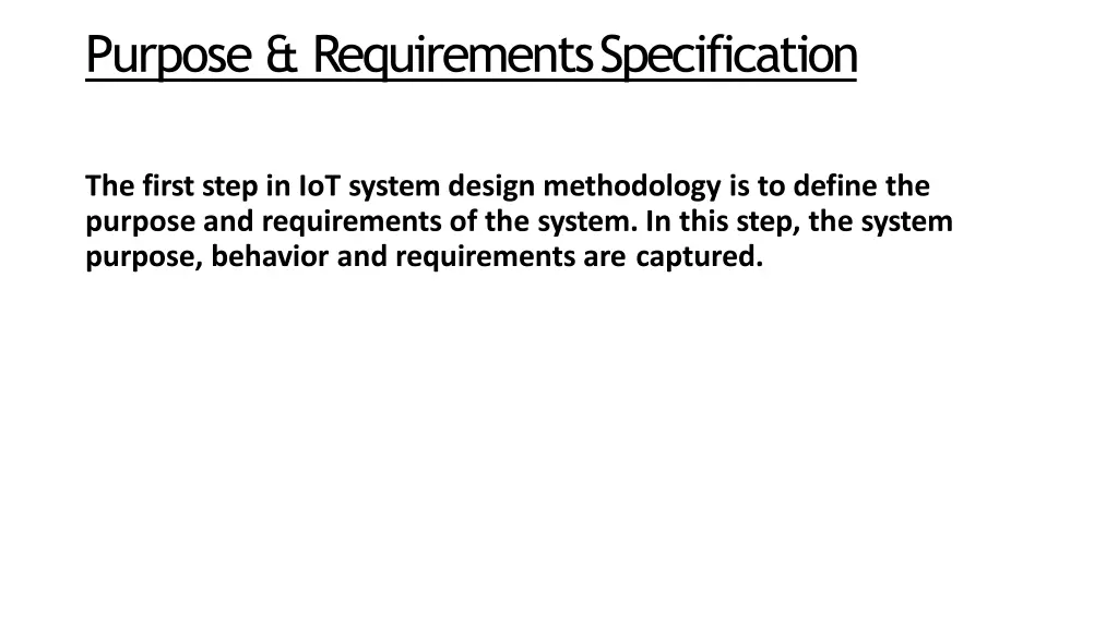 purpose requirementsspecification