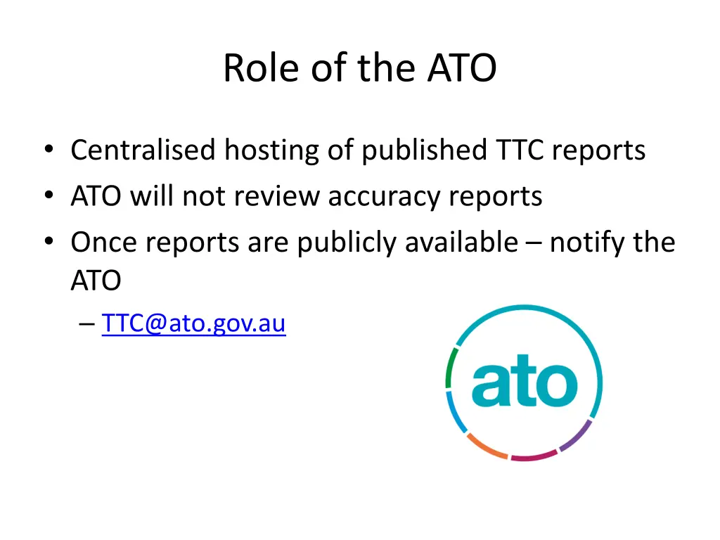 role of the ato