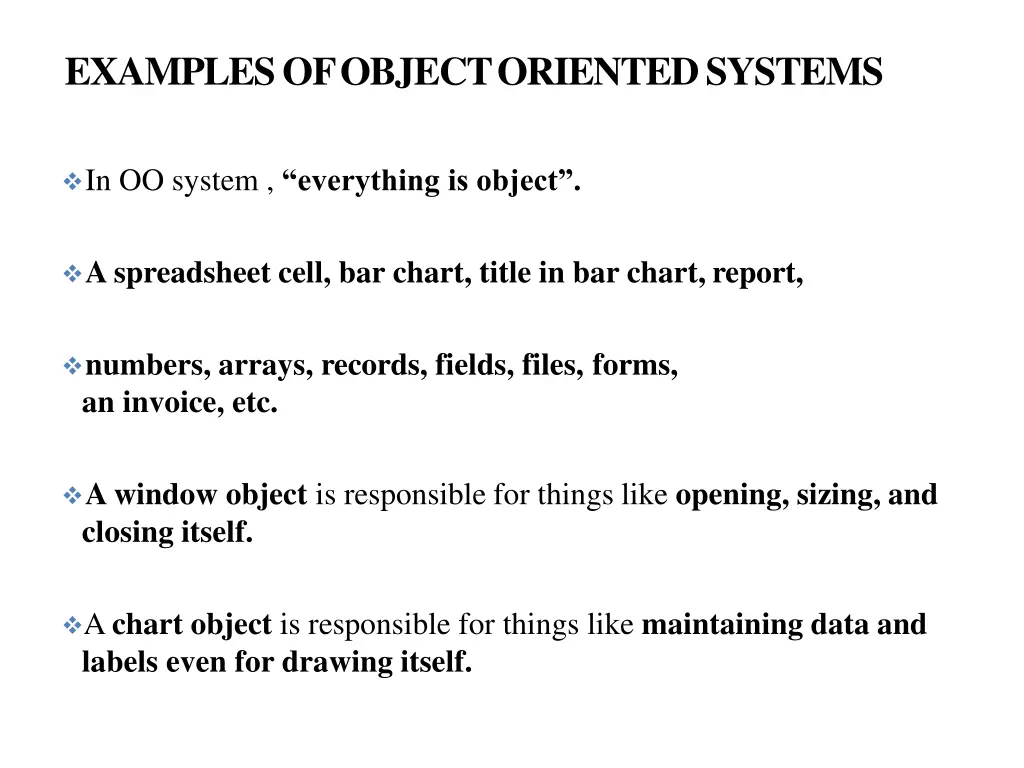 examplesofobjectorientedsystems