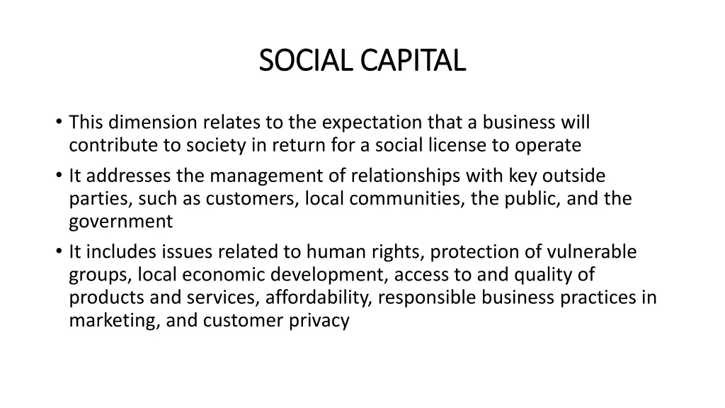 social capital social capital