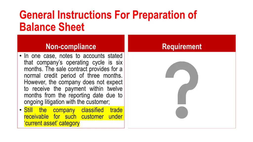 general instructions for preparation of balance 1