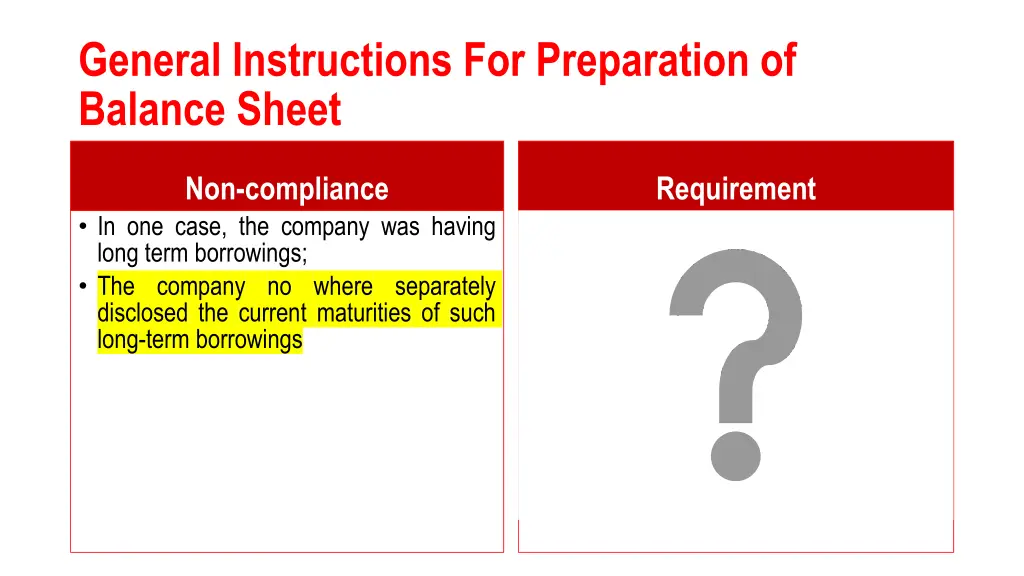 general instructions for preparation of balance 10