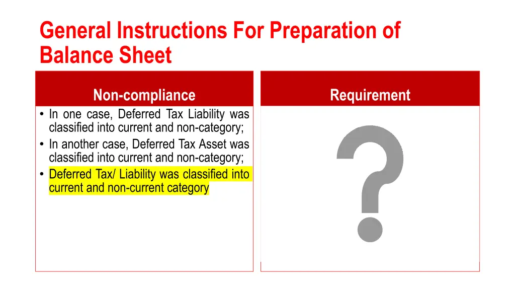 general instructions for preparation of balance 3