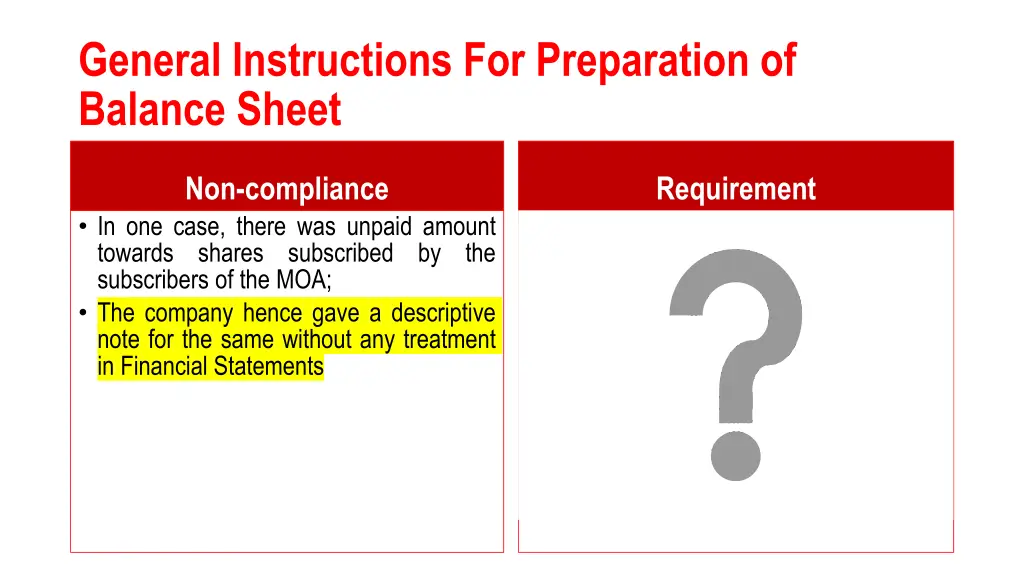 general instructions for preparation of balance 4