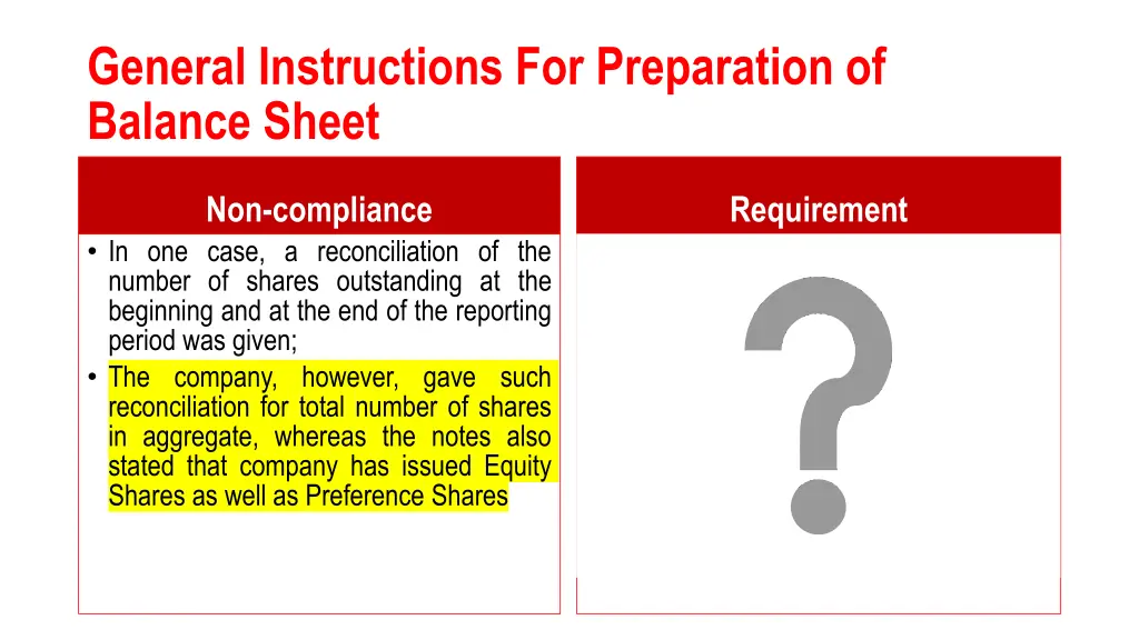 general instructions for preparation of balance 5