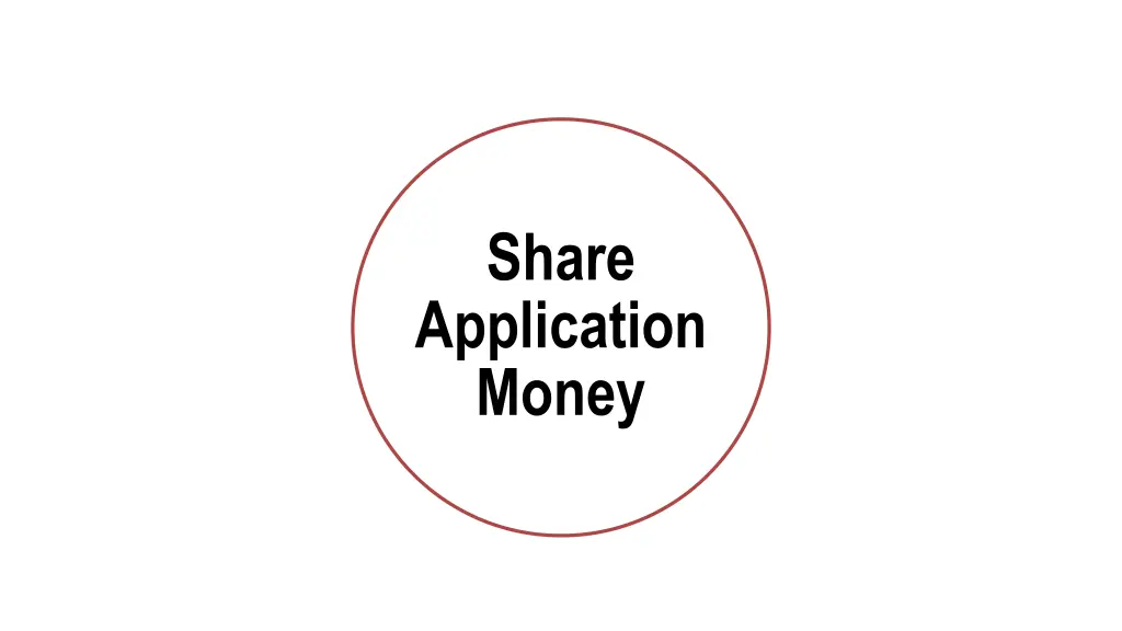 share application money