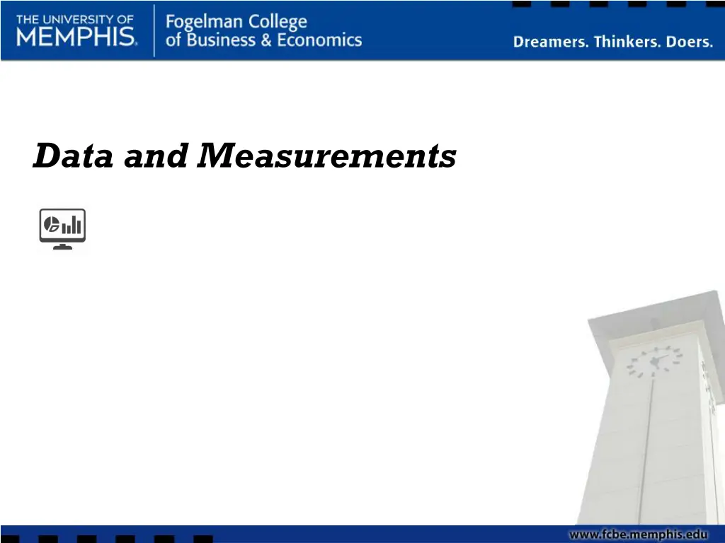 data and measurements