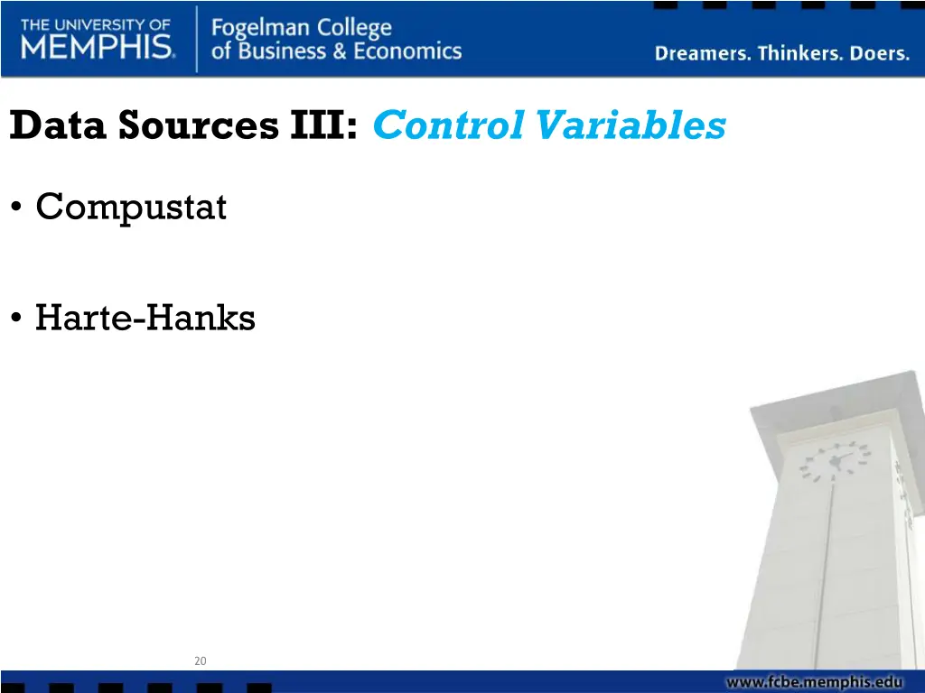 data sources iii control variables