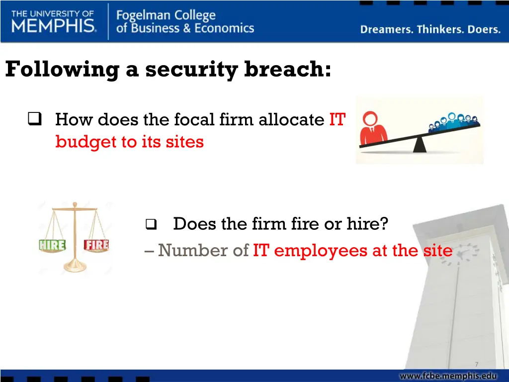 following a security breach