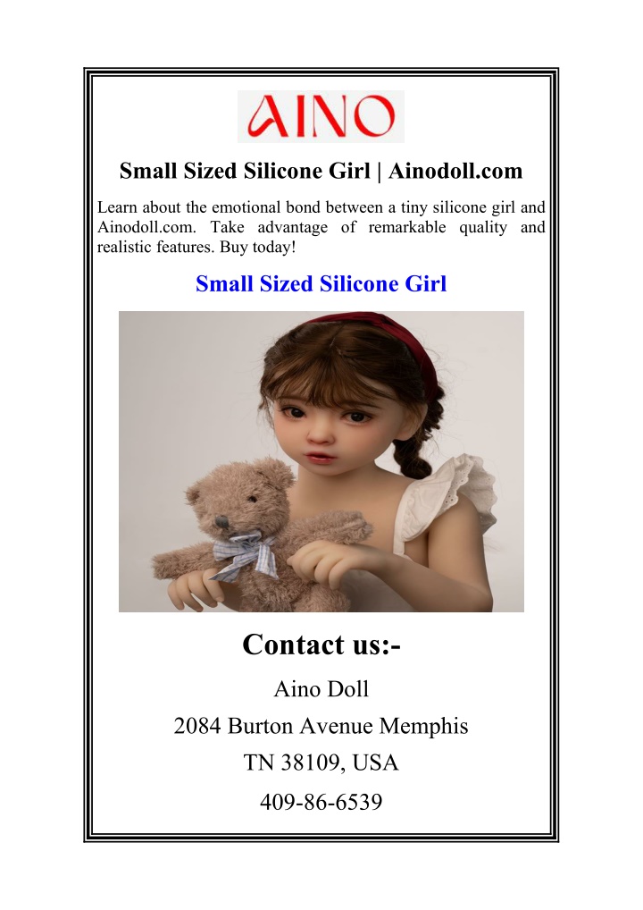 small sized silicone girl ainodoll com