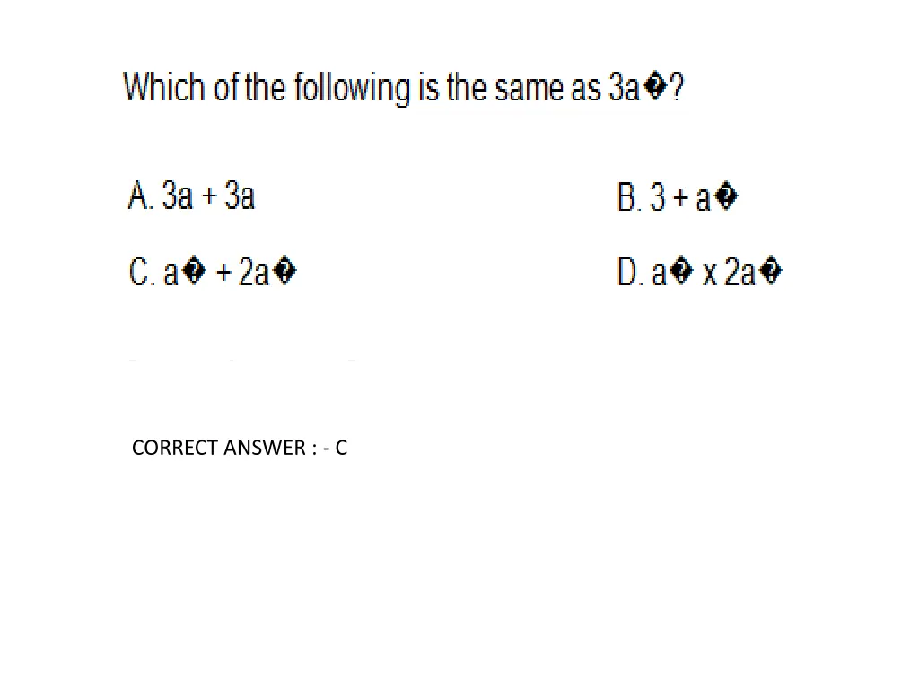 correct answer c 1