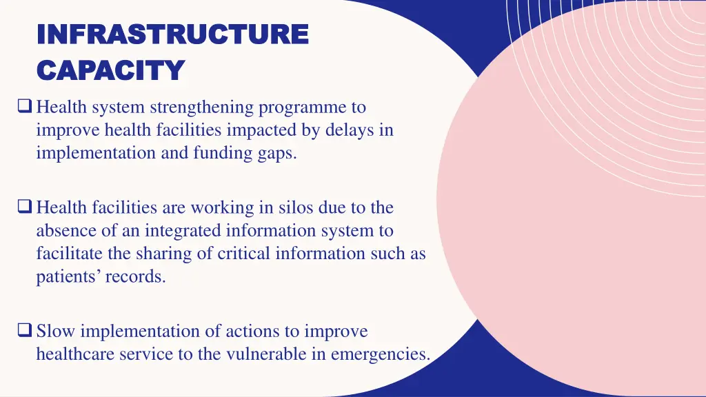 infrastructure infrastructure capacity capacity