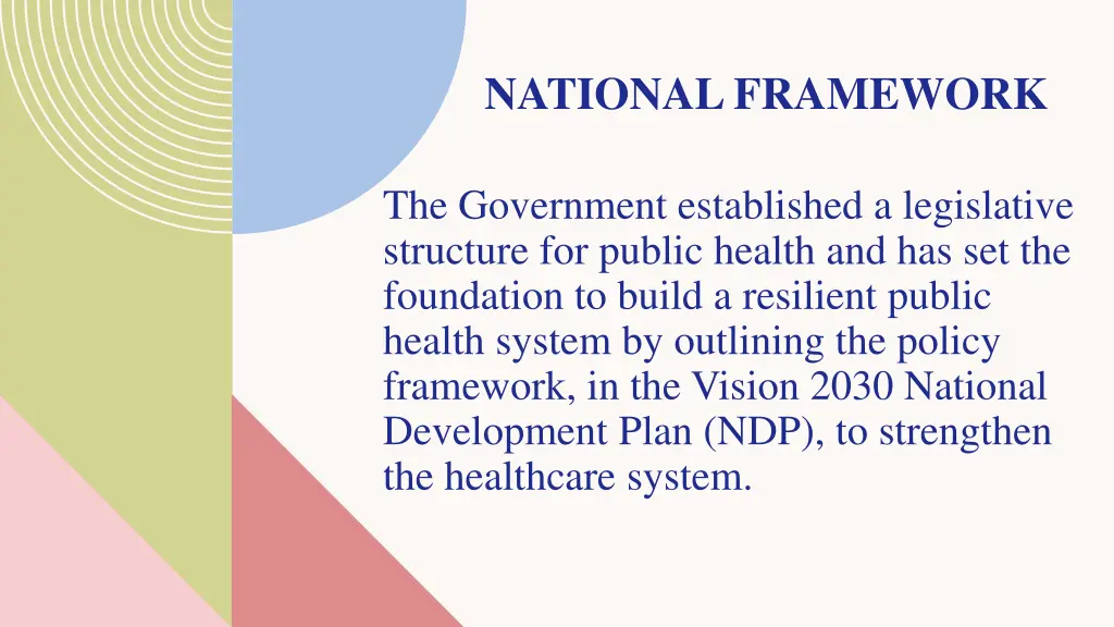 national framework