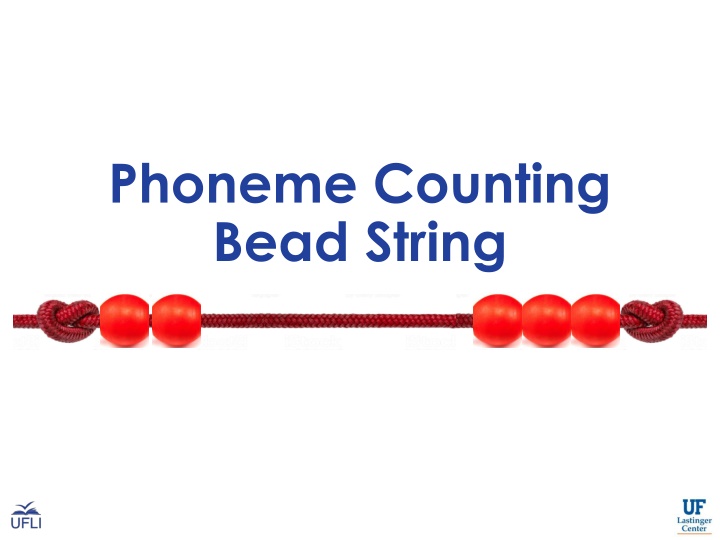 phoneme counting bead string