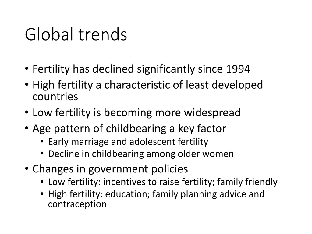 global trends