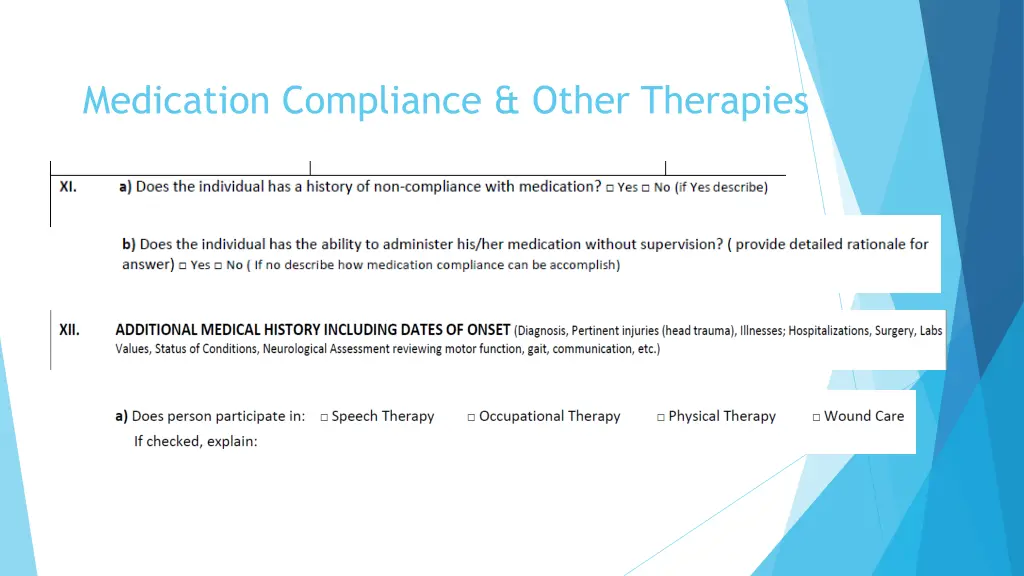 medication compliance other therapies