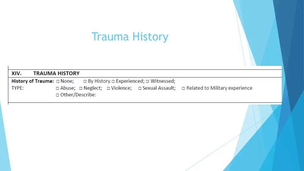 trauma history