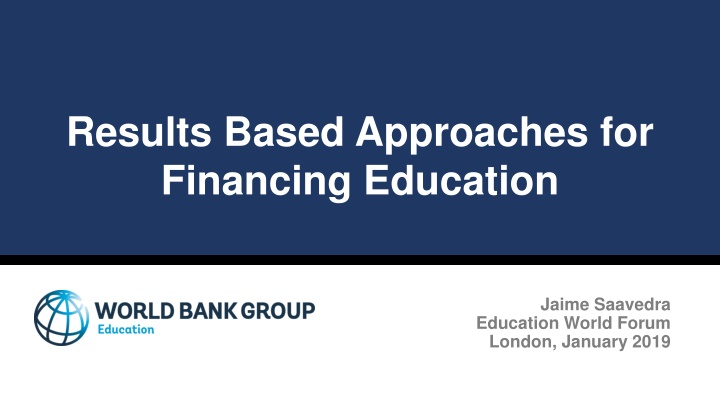 results based approaches for financing education