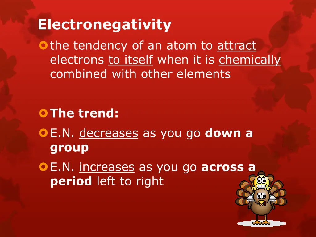 electronegativity the tendency of an atom