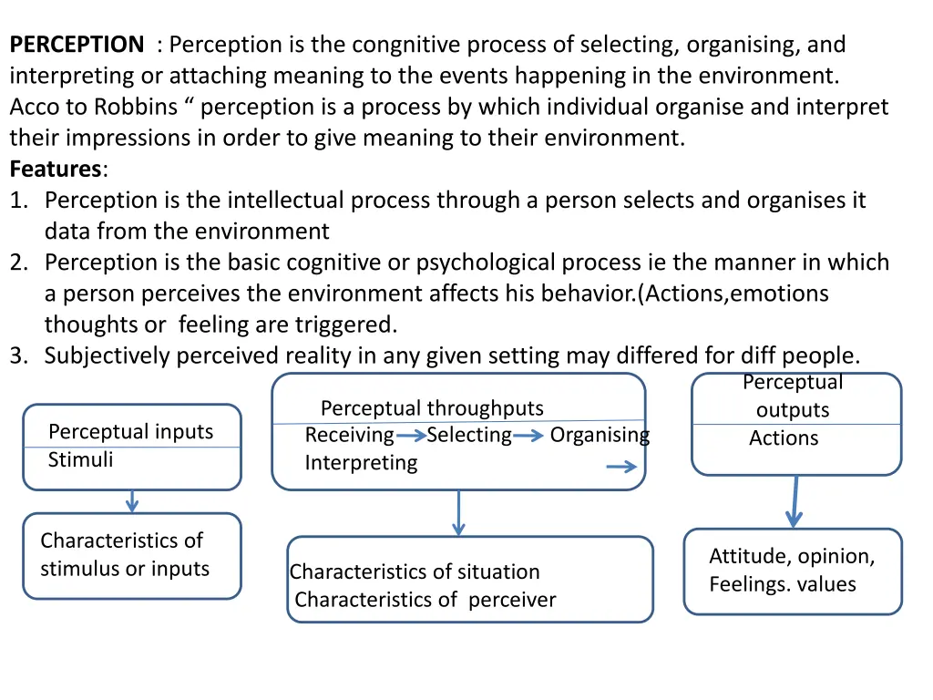 perception perception is the congnitive process