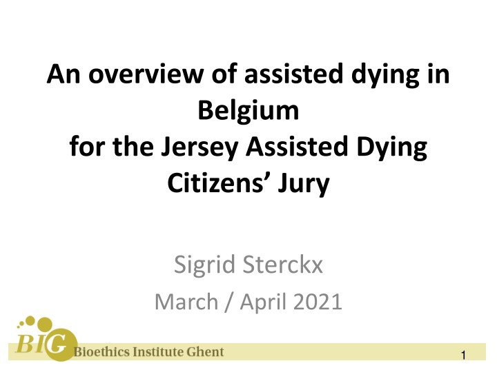 an overview of assisted dying in belgium