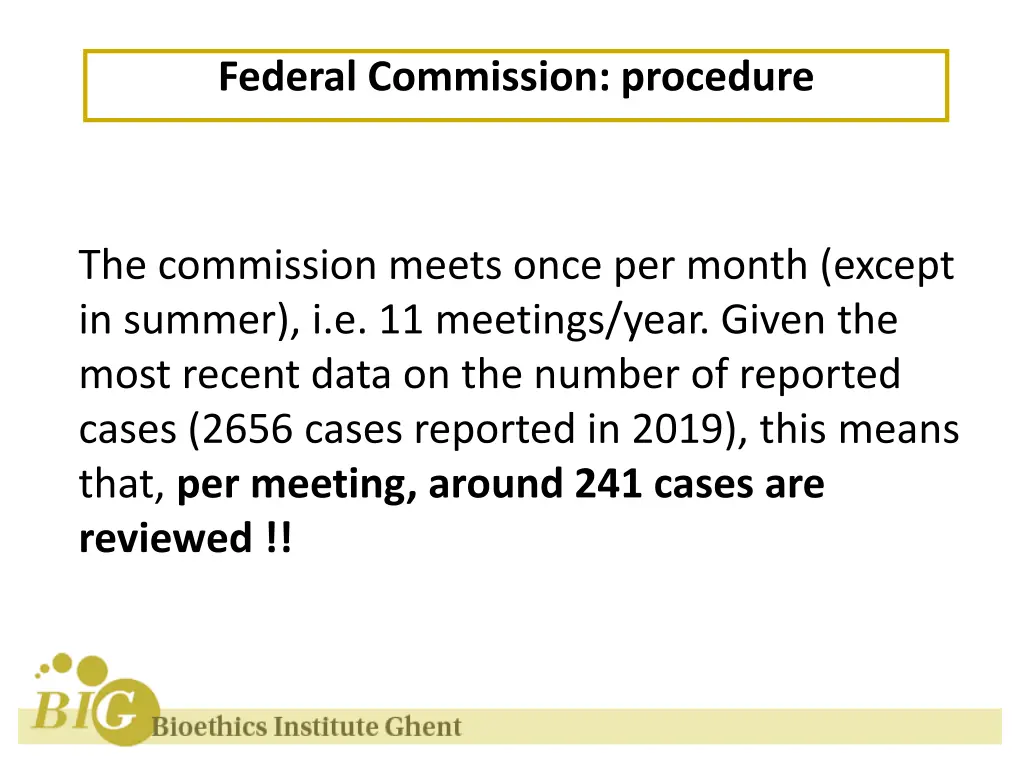 federal commission procedure