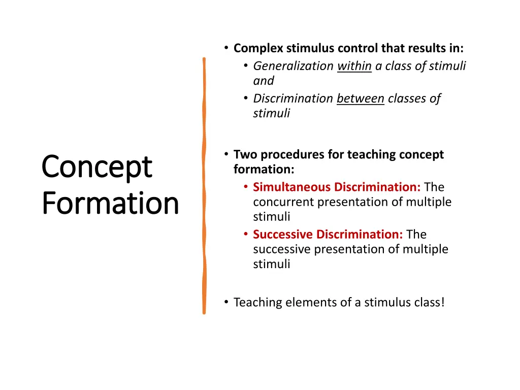 complex stimulus control that results