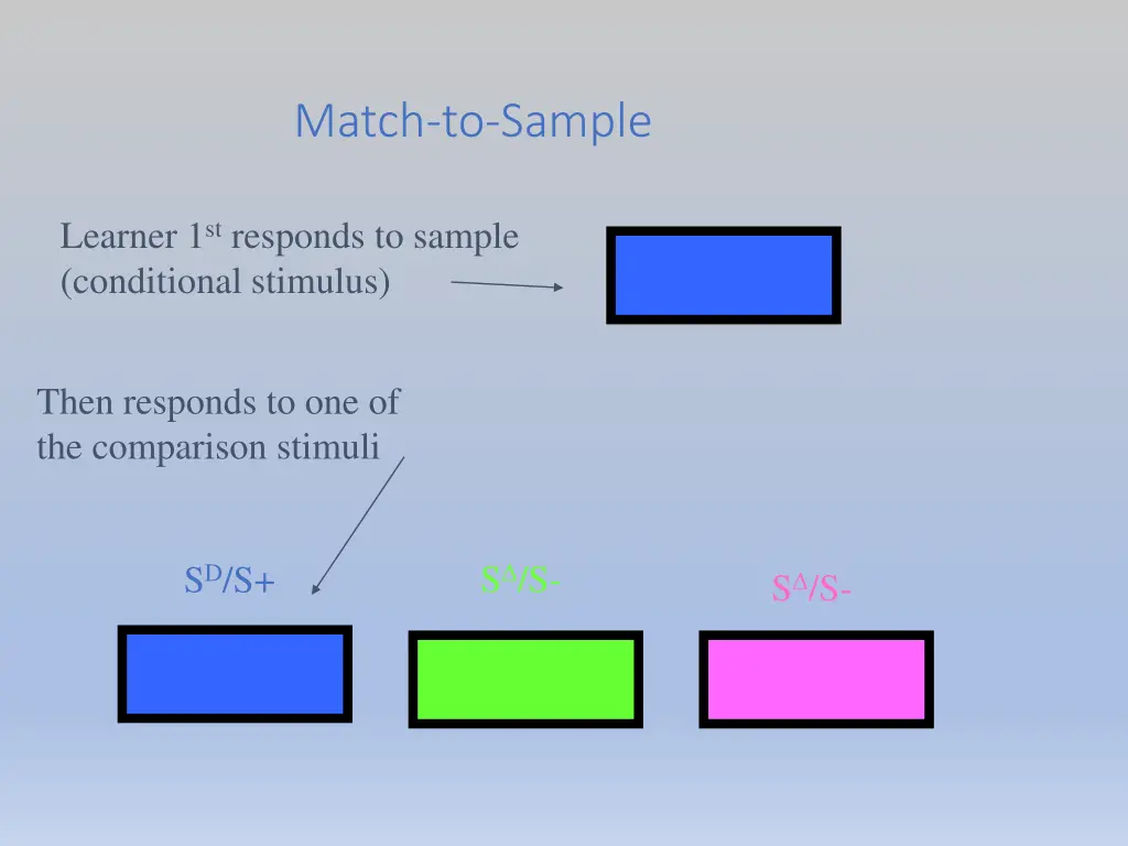 match to sample