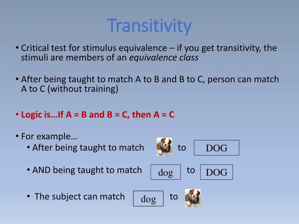 transitivity transitivity