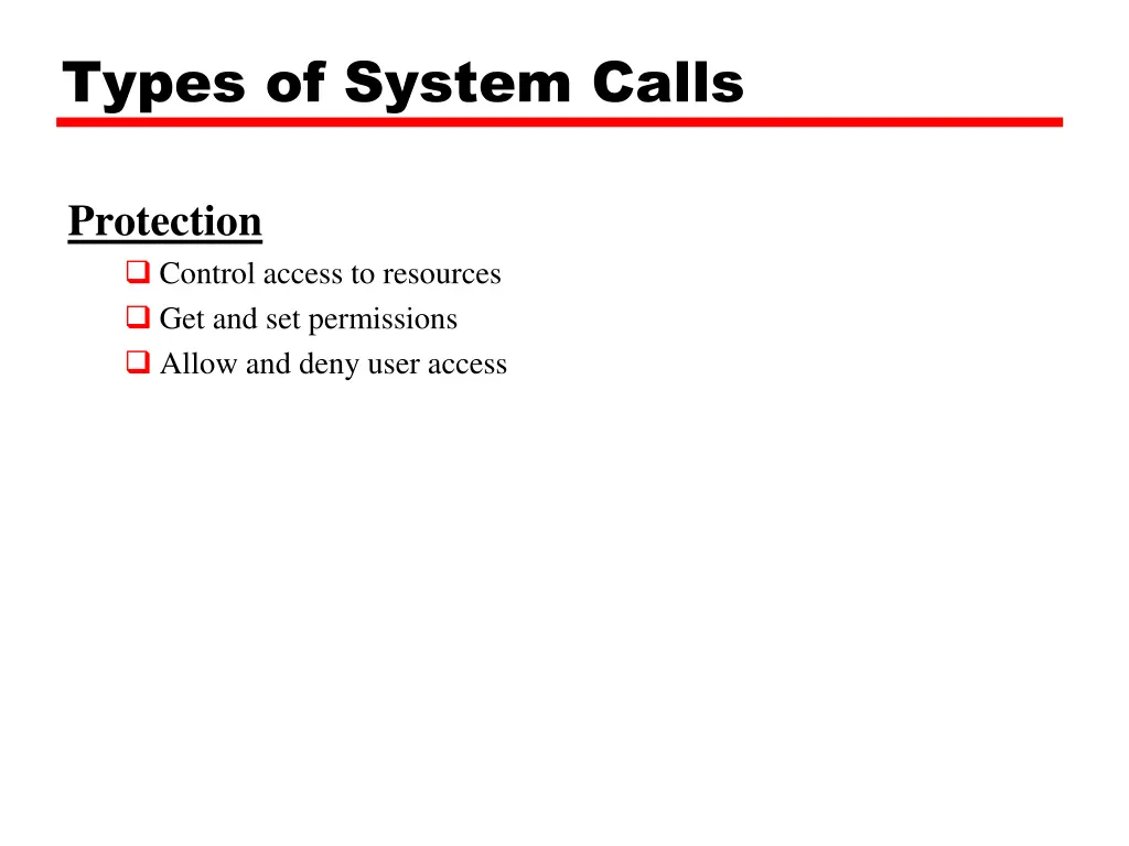 types of system calls 3