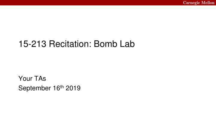 15 213 recitation bomb lab