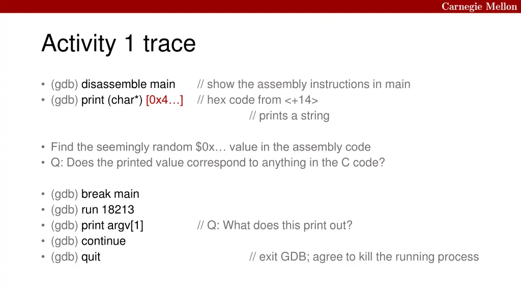 activity 1 trace 1