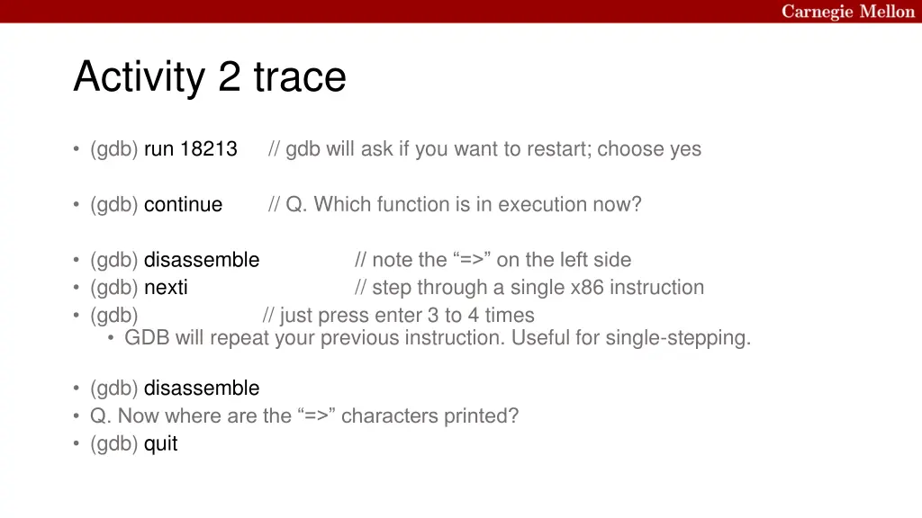 activity 2 trace 1