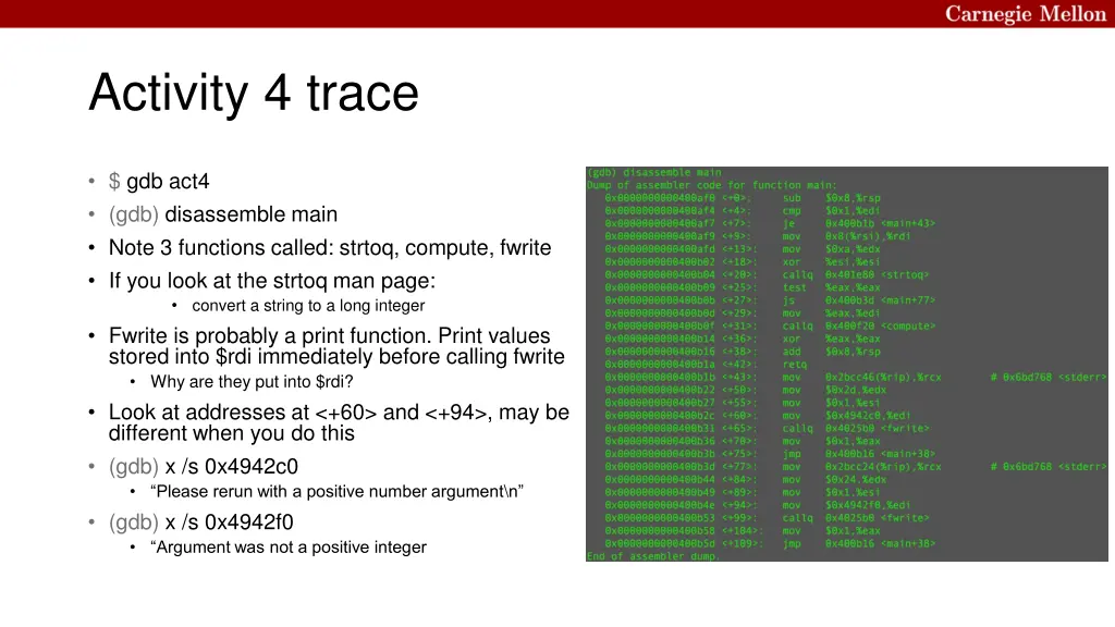 activity 4 trace