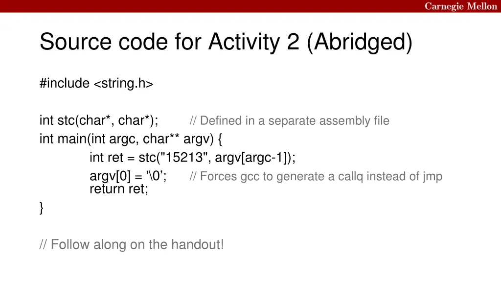 source code for activity 2 abridged