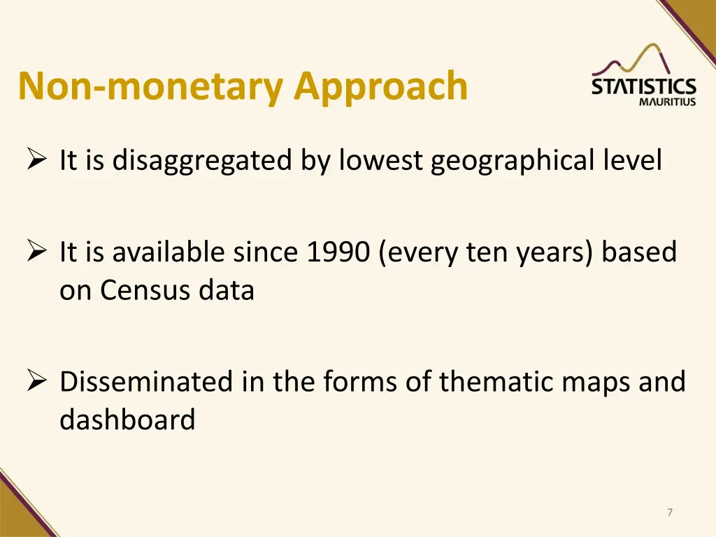 non monetary approach 1