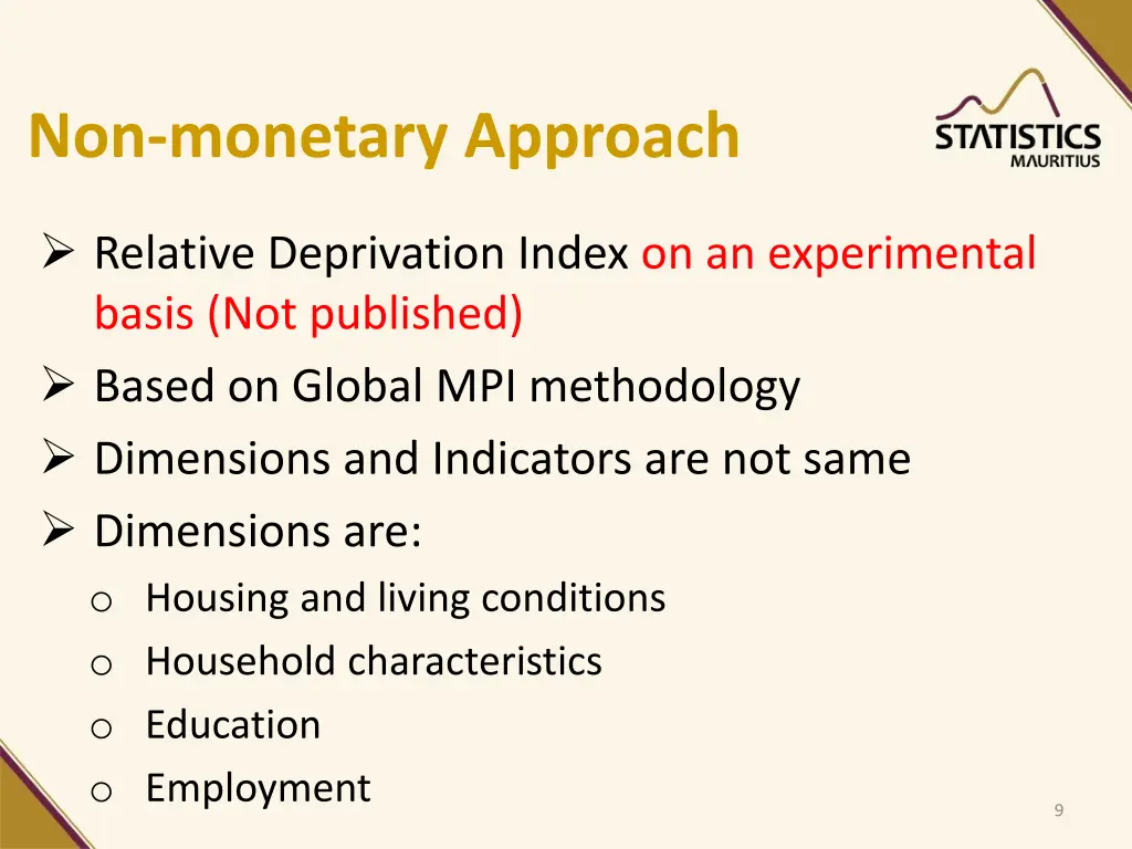 non monetary approach 2