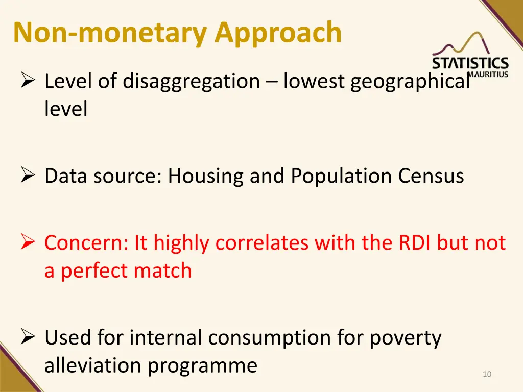 non monetary approach 3