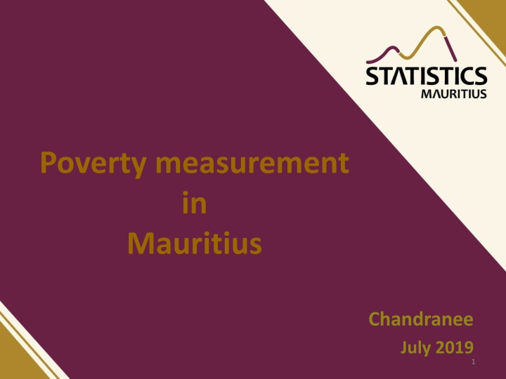 poverty measurement in mauritius