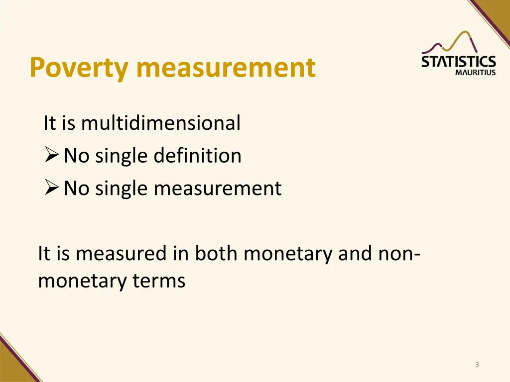 poverty measurement