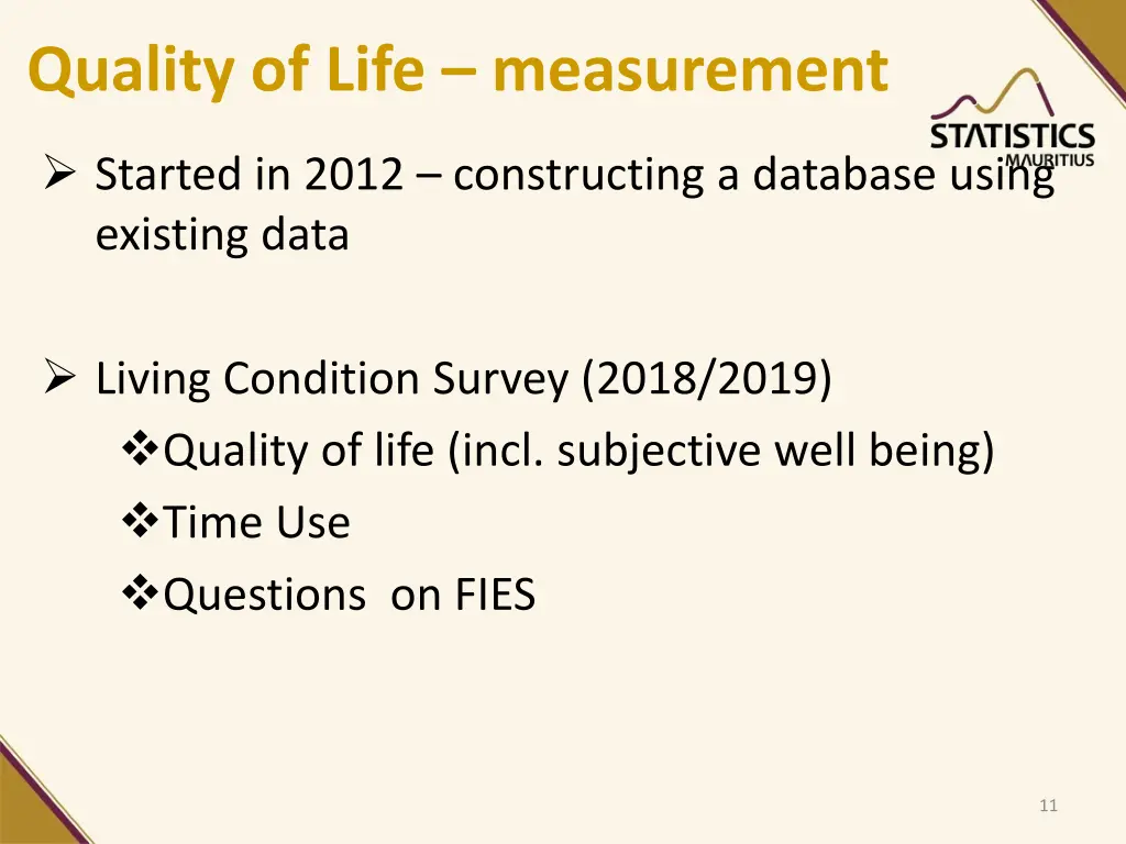 quality of life measurement