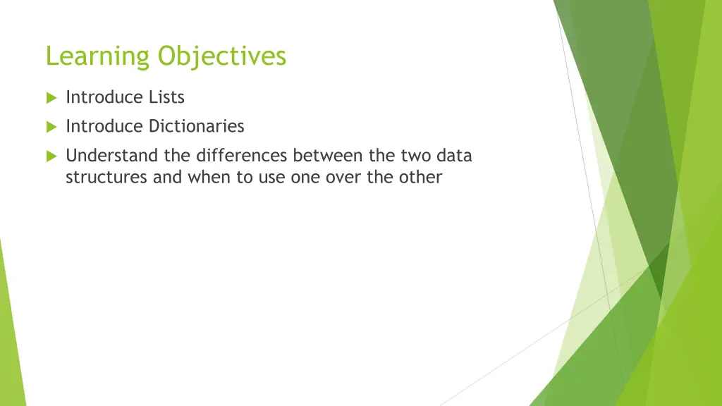 learning objectives