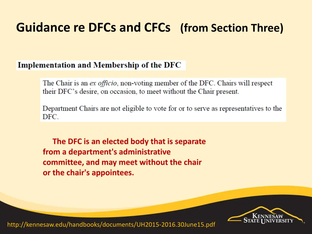 guidance re dfcs and cfcs from section three 1