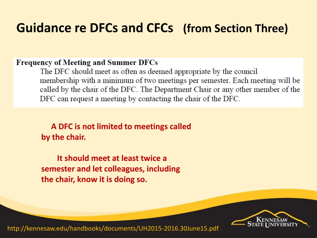 guidance re dfcs and cfcs from section three 4