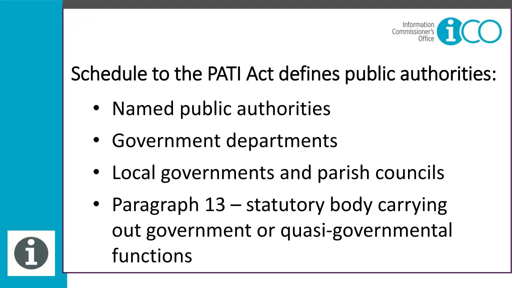 schedule to the pati act defines public