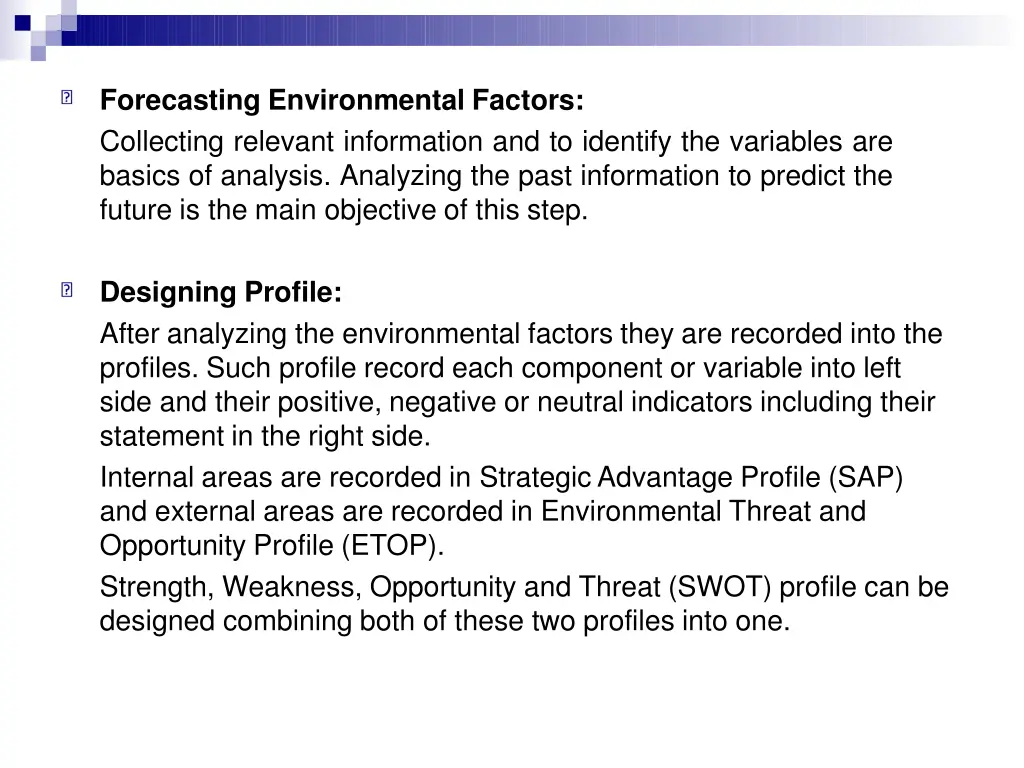 forecasting environmental factors collecting