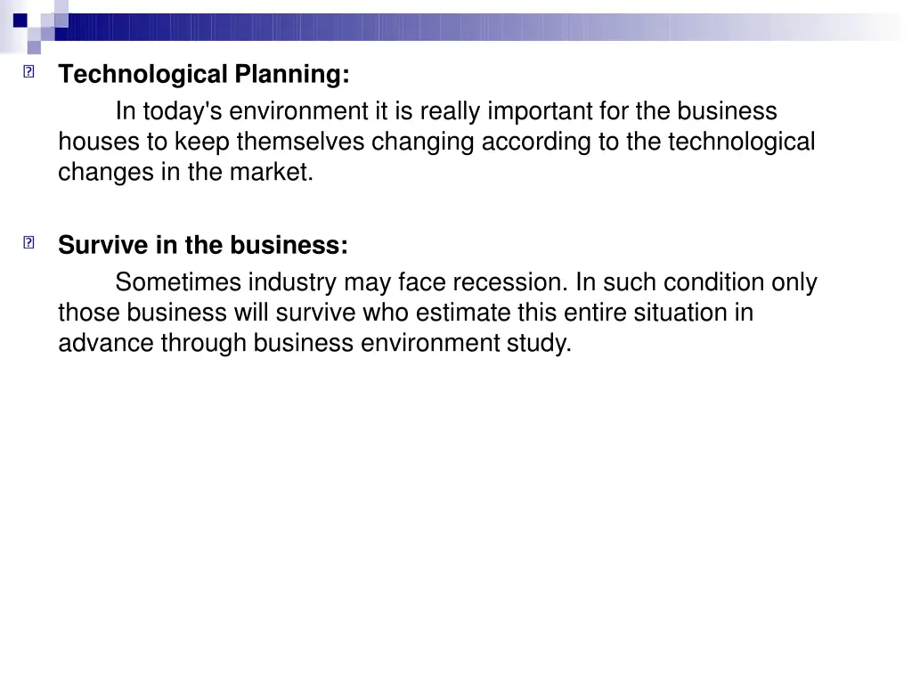 technological planning in today s environment