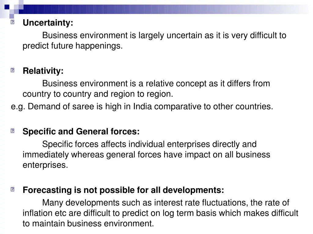 uncertainty business environment is largely