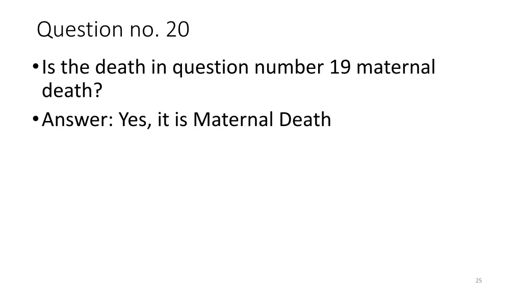 question no 20